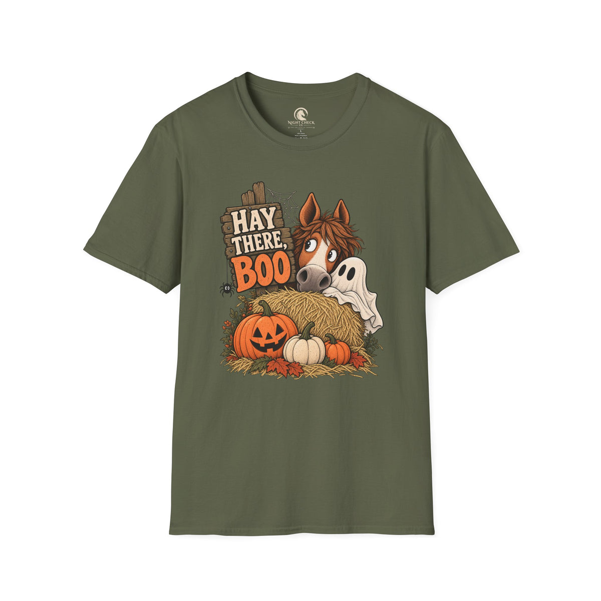 Hay There Boo Pumpkin Horse T-Shirt
