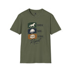 Horse Ride School Repeat Saddle Pad T-Shirt