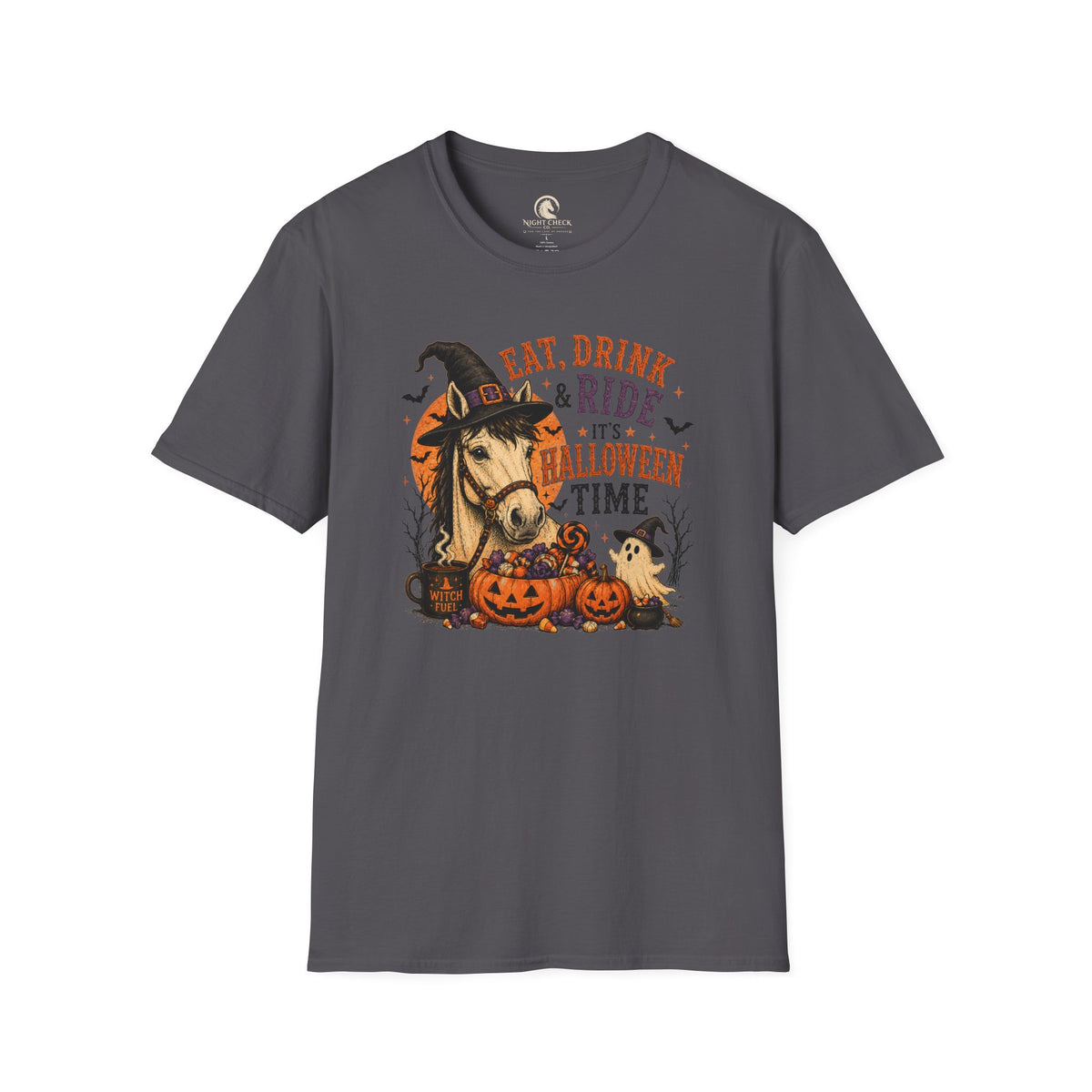 Eat Drink And Ride Halloween Horse T-Shirt