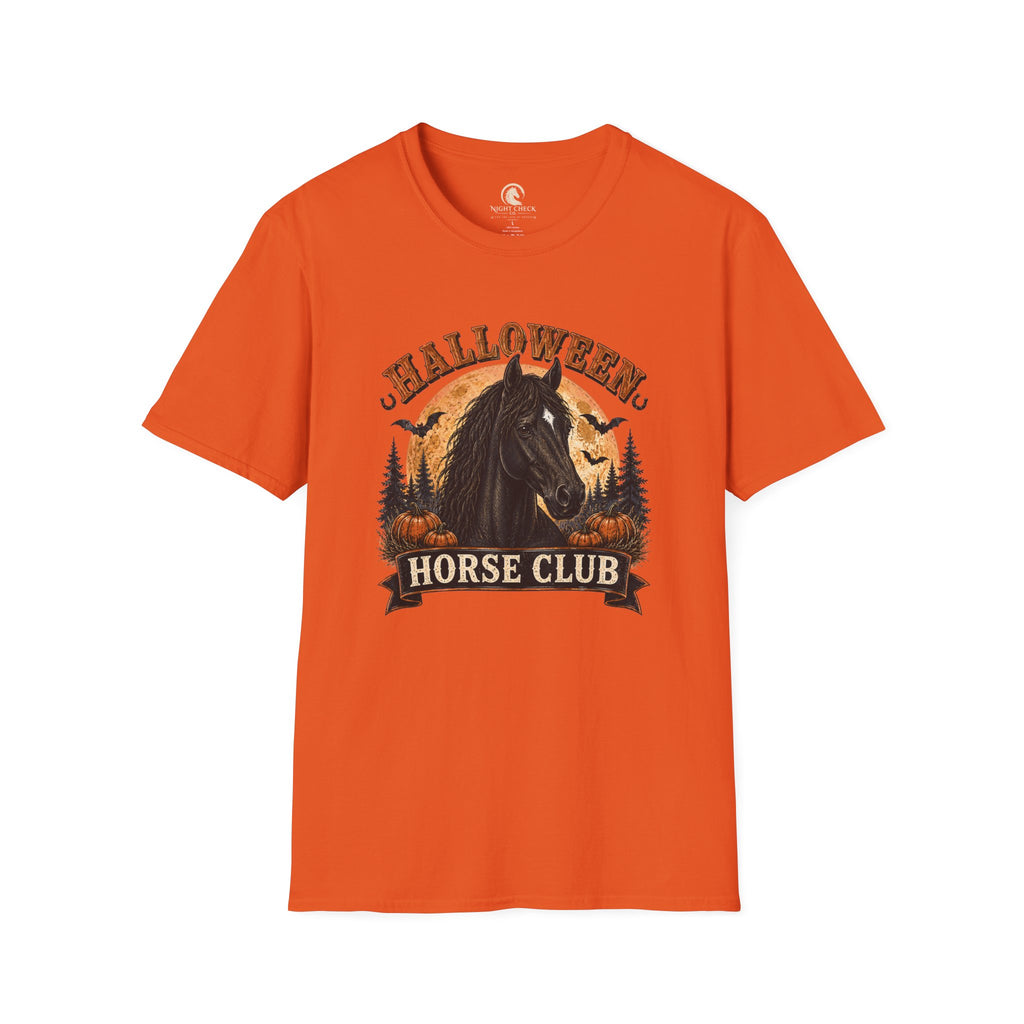 Halloween Horse Club Midnight Badge T-Shirt