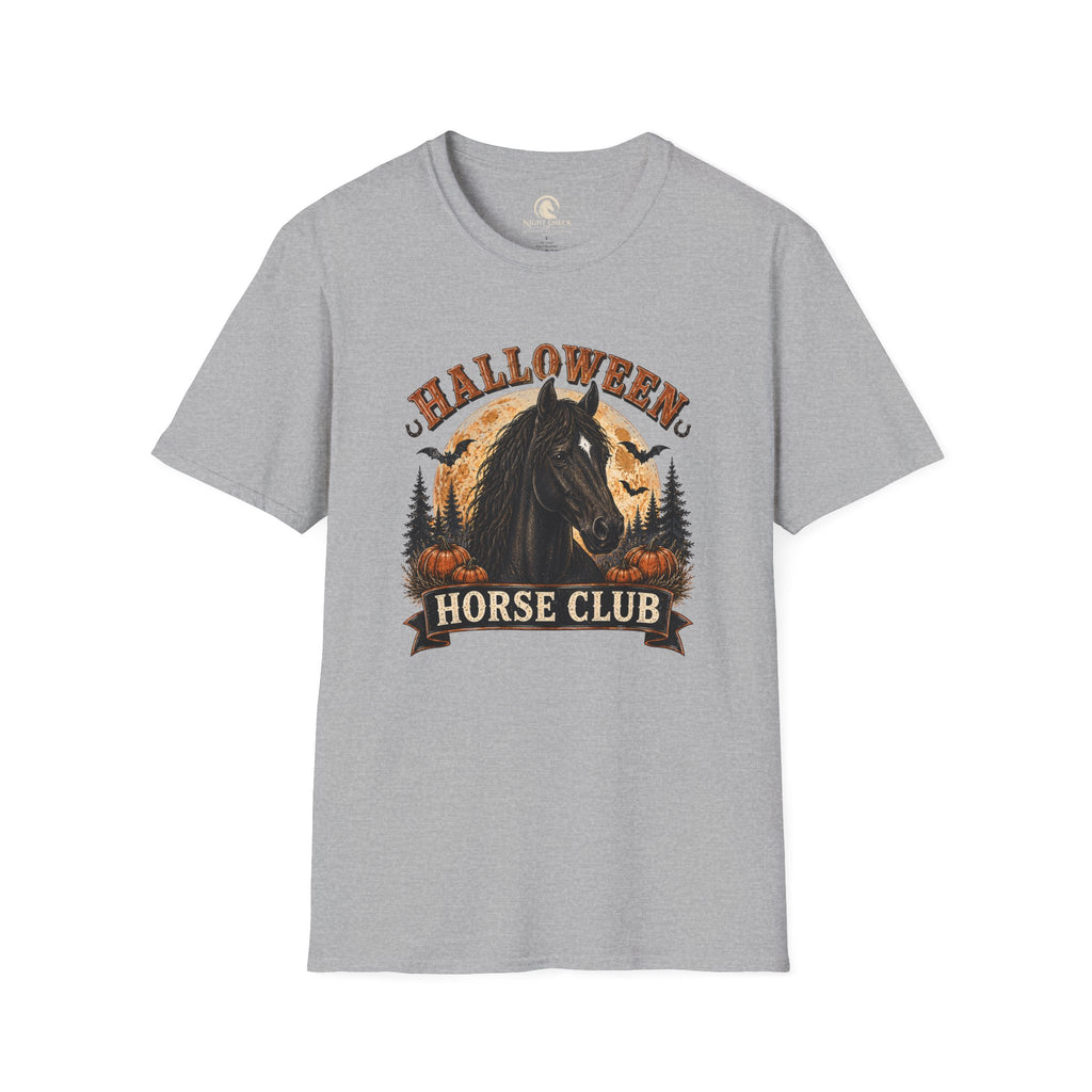 Halloween Horse Club Midnight Badge T-Shirt
