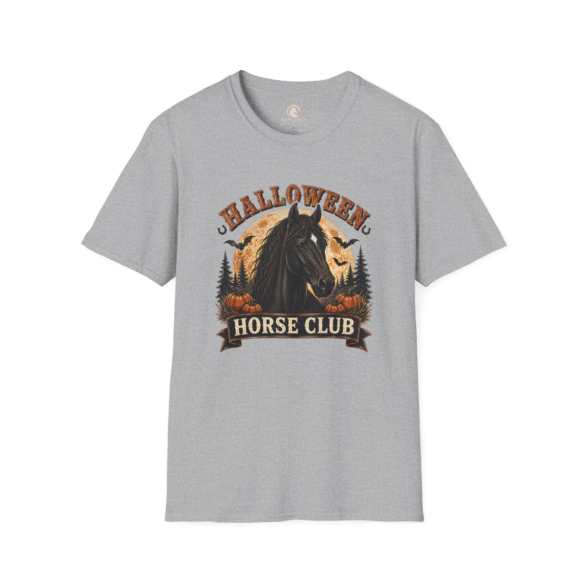 Halloween Horse Club Midnight Badge T-Shirt