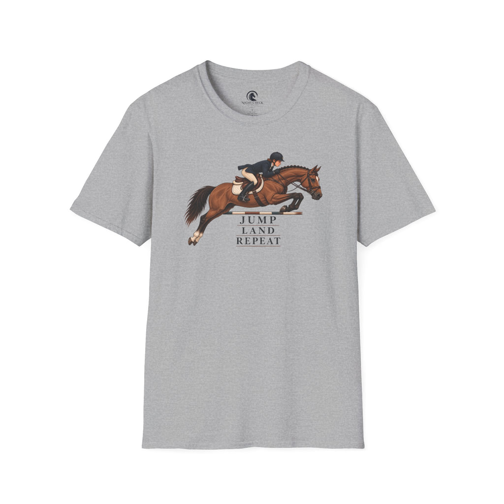 Jump Land Repeat Hunter Round T-Shirt