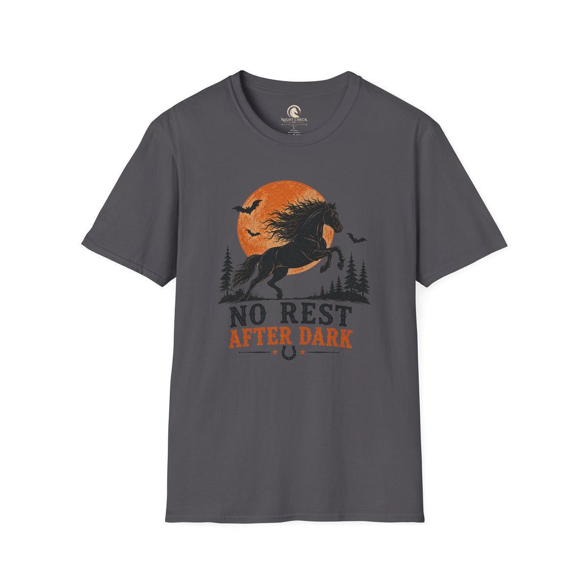 No Rest After Dark Black Horse T-Shirt