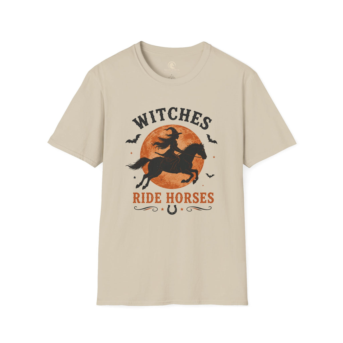 Witches Ride Horses Vintage Badge T-Shirt