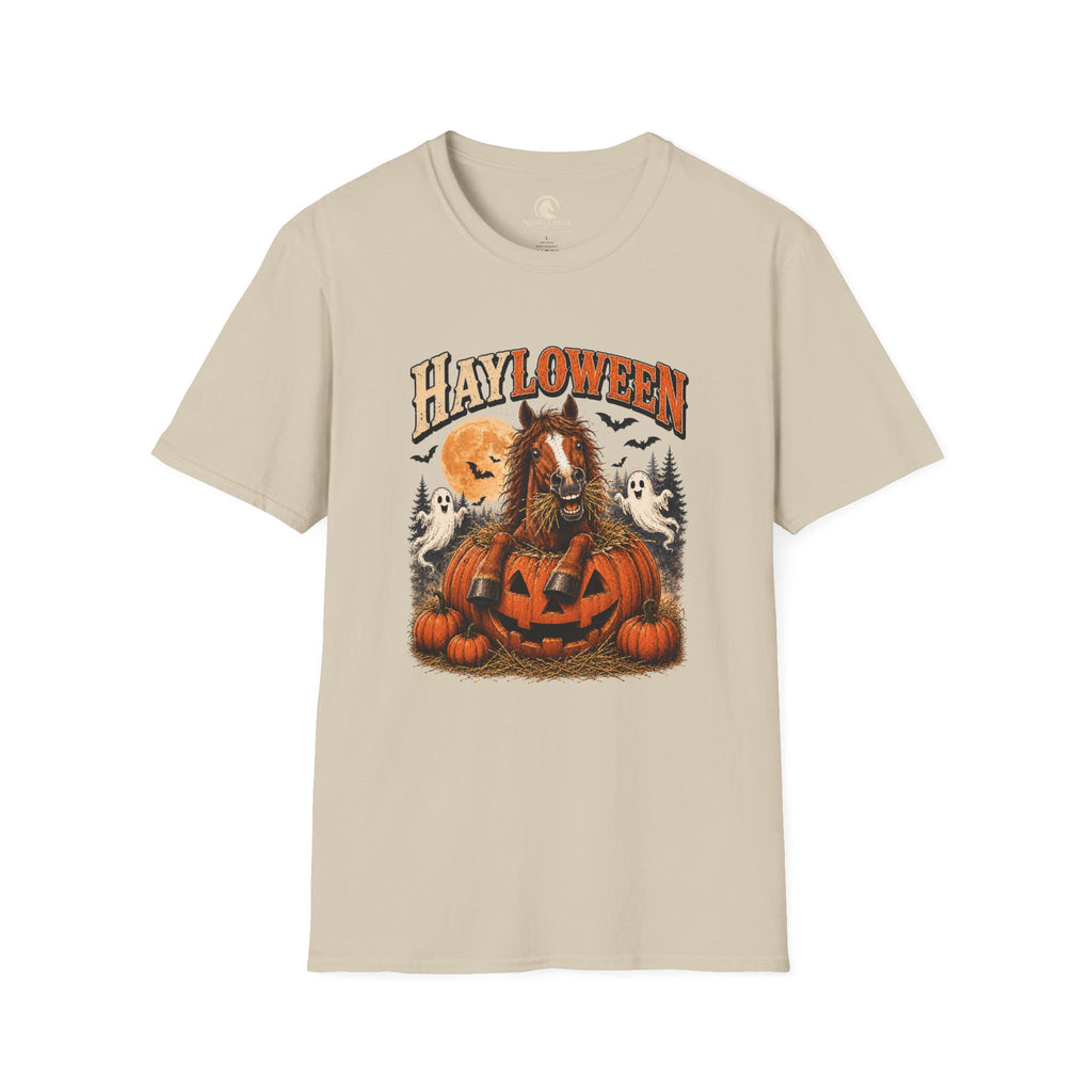 Hayloween Pumpkin Moon Horse T-Shirt