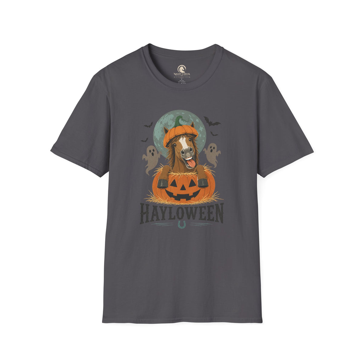 Hayloween Soft Pumpkin Horse T-Shirt