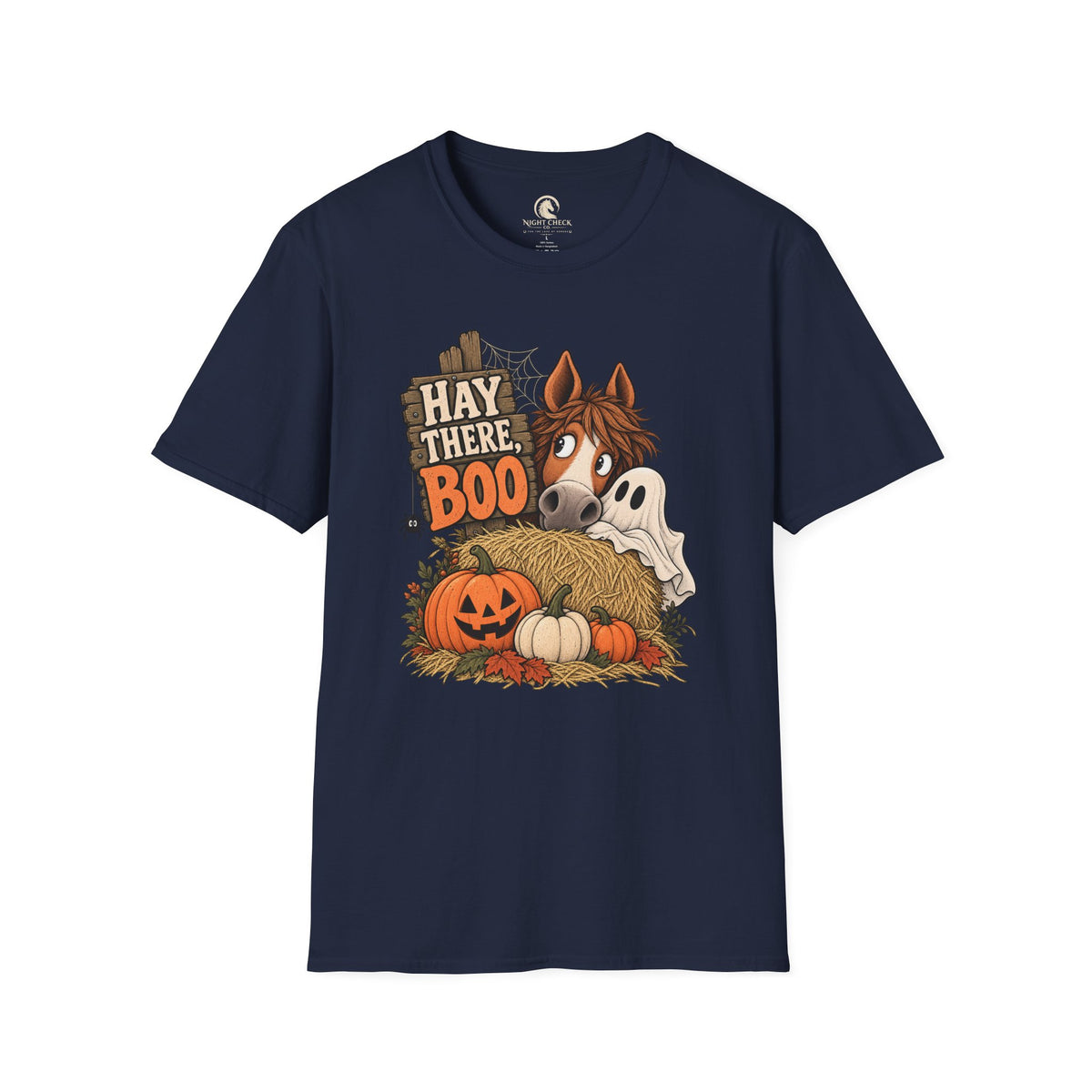 Hay There Boo Pumpkin Horse T-Shirt