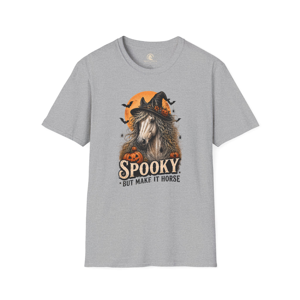 Spooky But Make It Horse Grey Mare T-Shirt