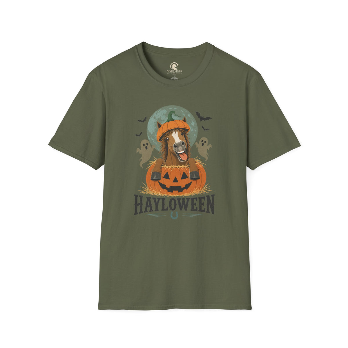 Hayloween Soft Pumpkin Horse T-Shirt