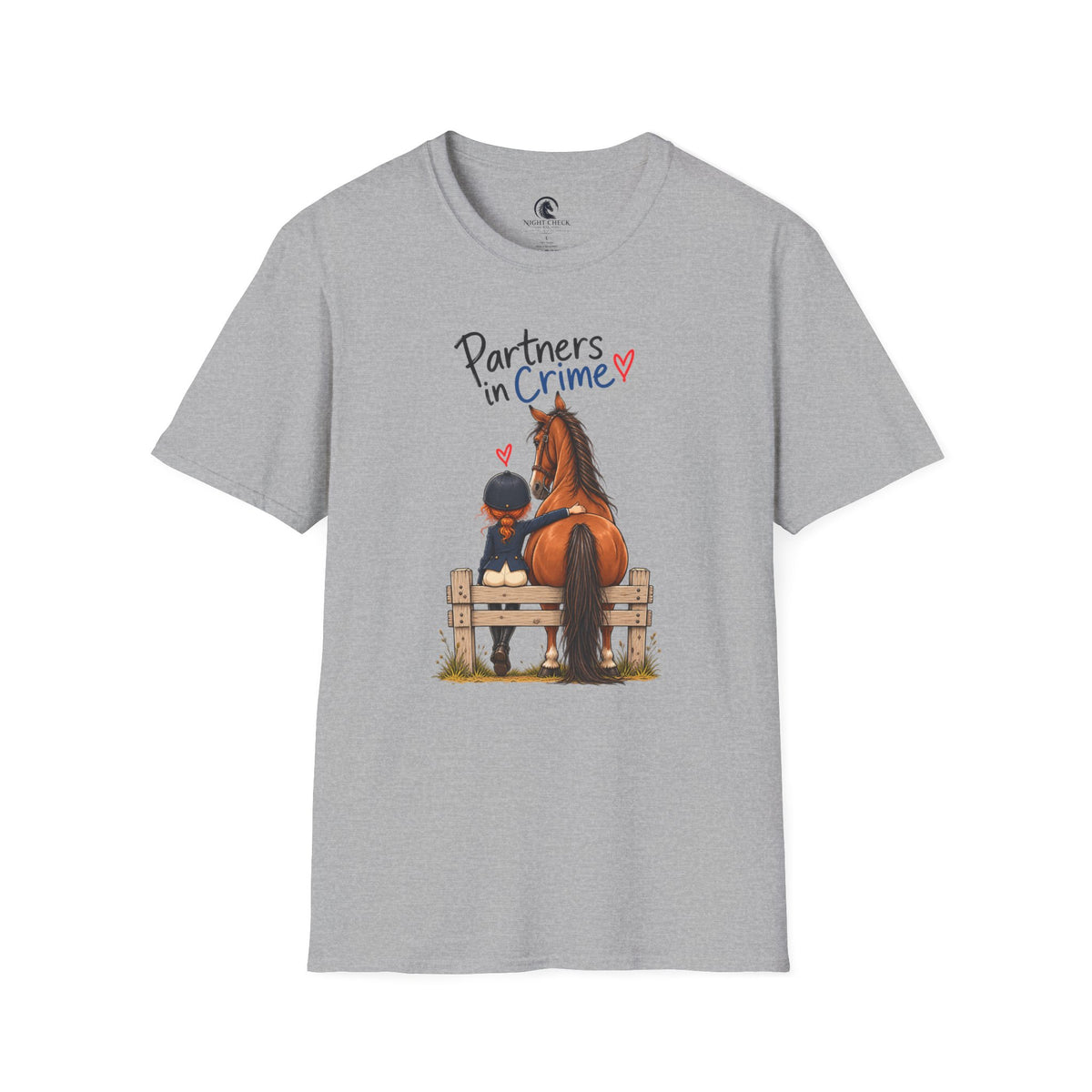 Partners In Crime Bench And Horse T-Shirt