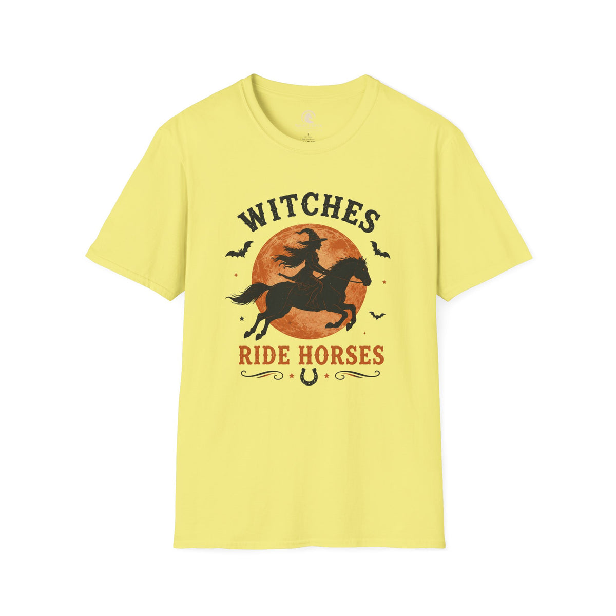 Witches Ride Horses Vintage Badge T-Shirt