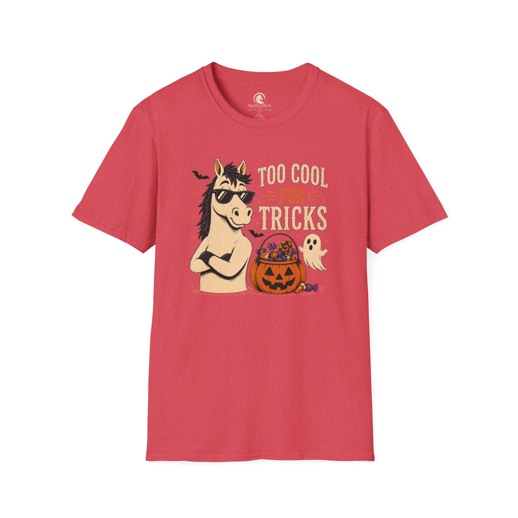 Too Cool For Tricks Horse Halloween T-Shirt