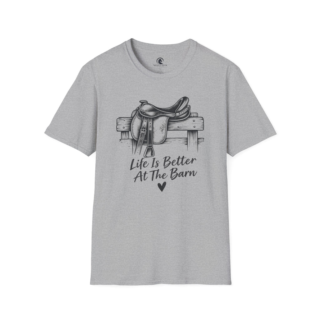 Life Is Better At The Barn Saddle T-Shirt