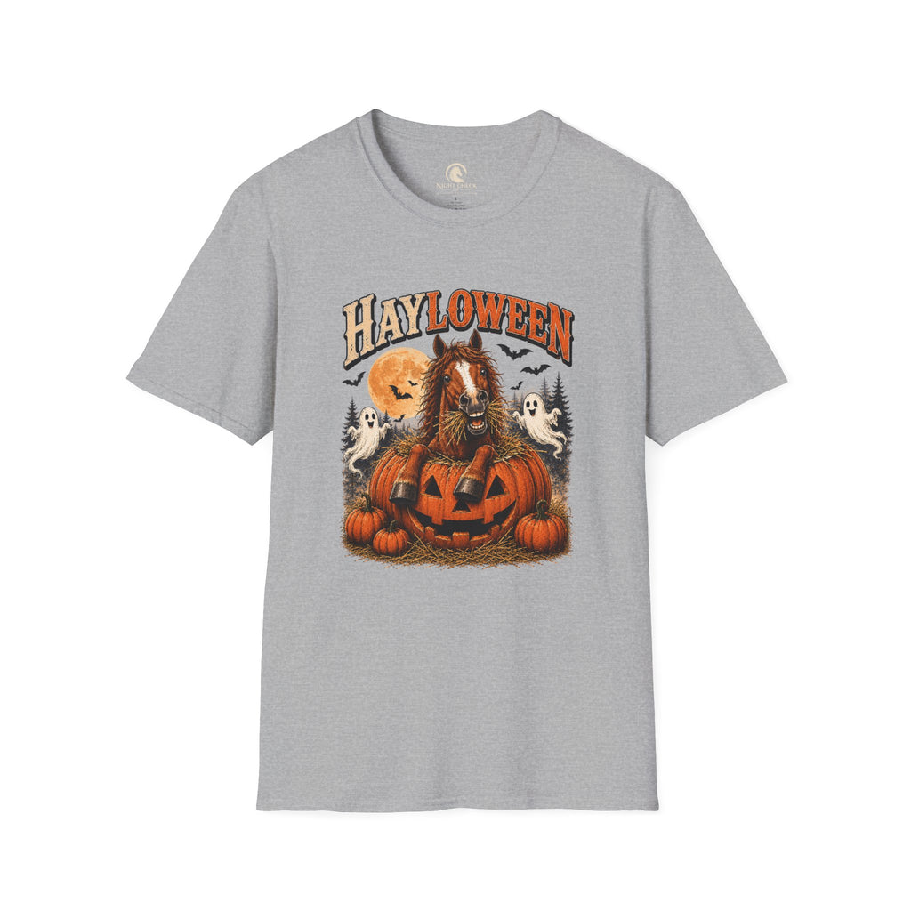 Hayloween Pumpkin Moon Horse T-Shirt