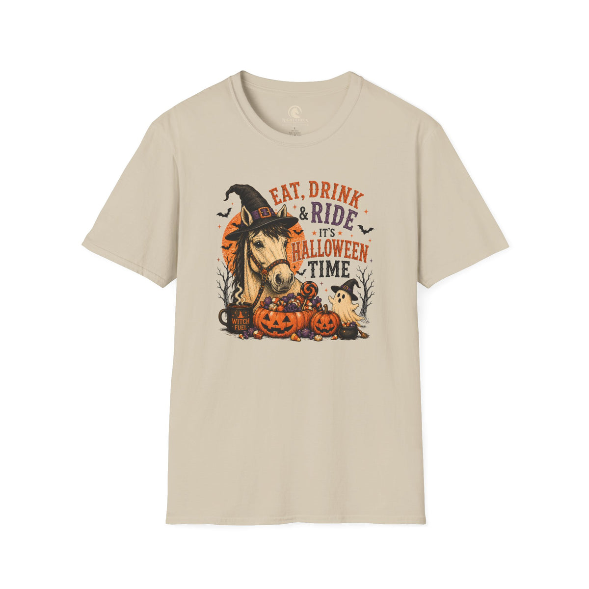 Eat Drink And Ride Halloween Horse T-Shirt