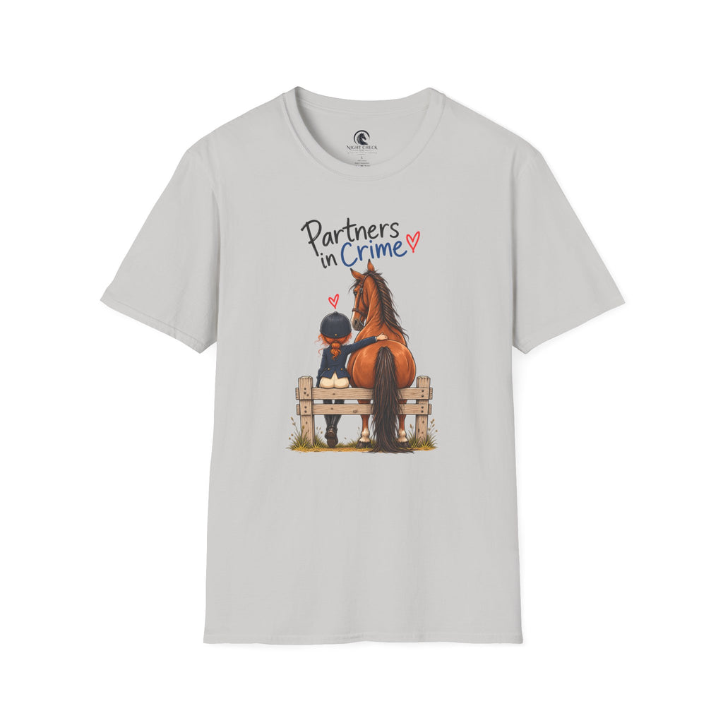 Partners In Crime Bench And Horse T-Shirt