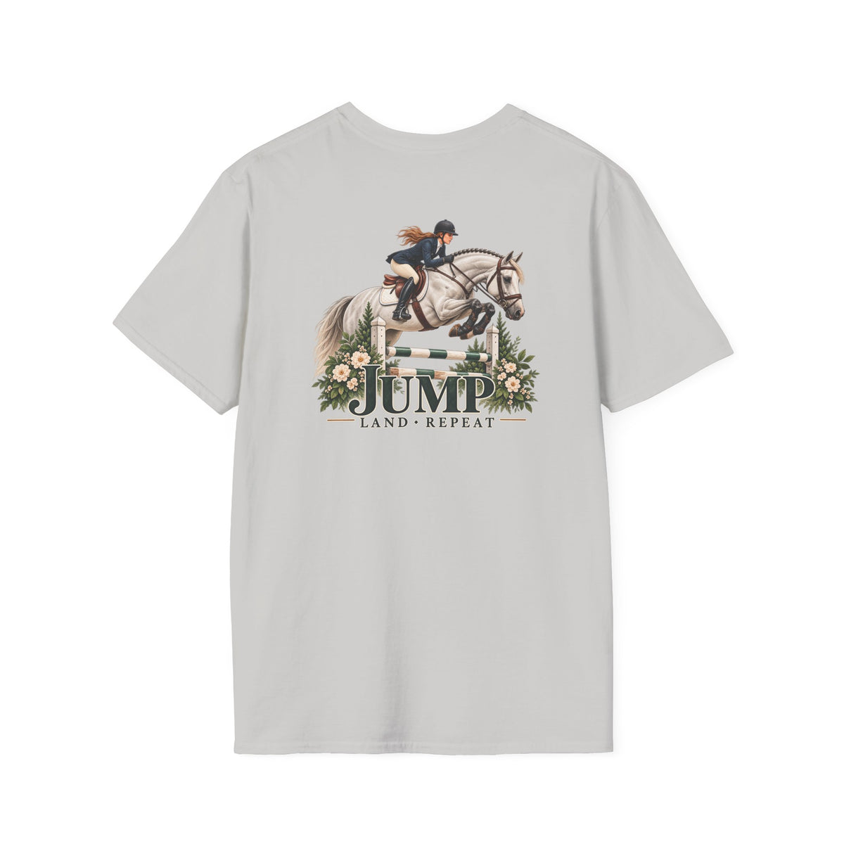 Jump Land Repeat Flower Oxer T-Shirt