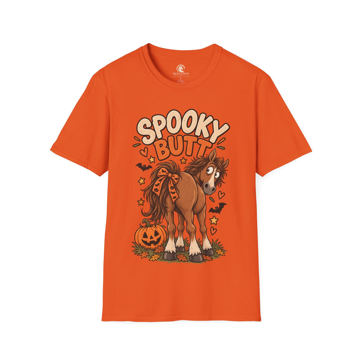 Spooky Butt Pumpkin Patch Horse T-Shirt