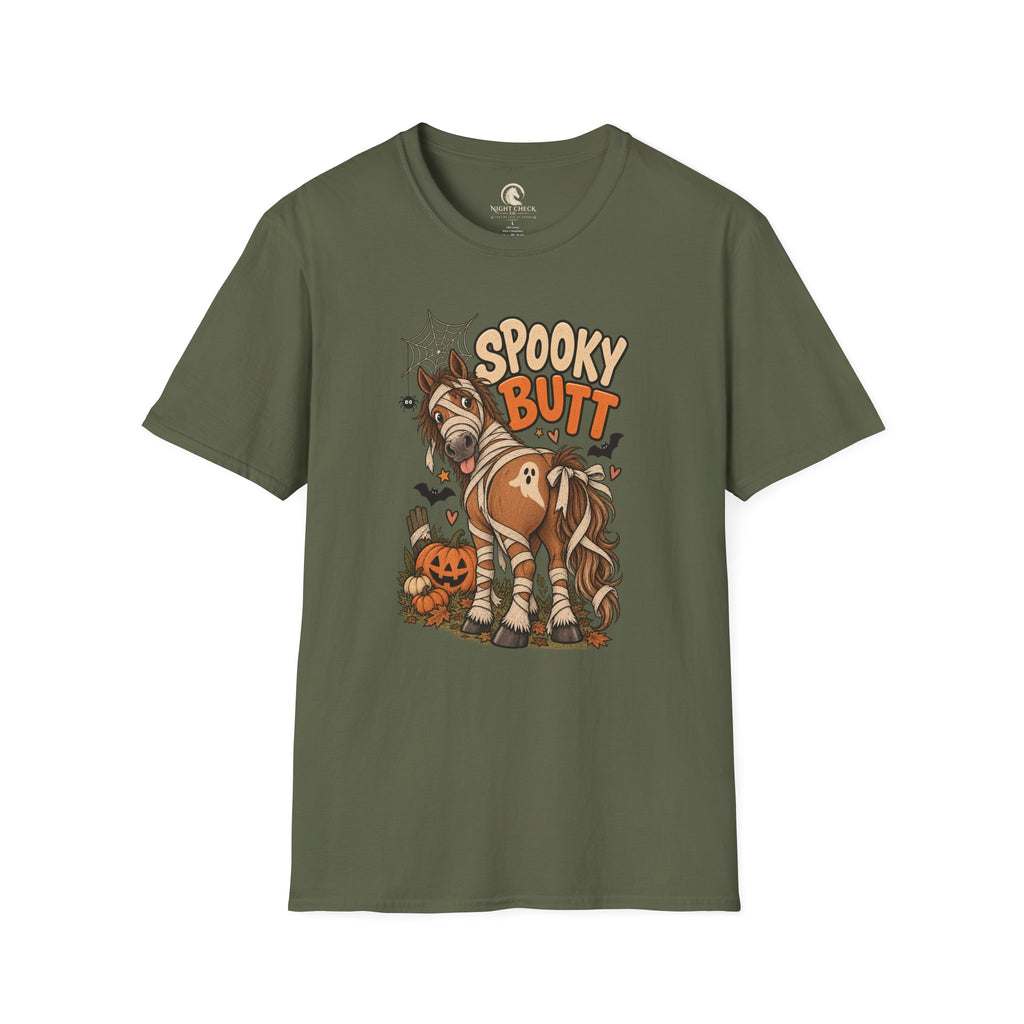 Spooky Butt Mummy Horse Halloween T-Shirt