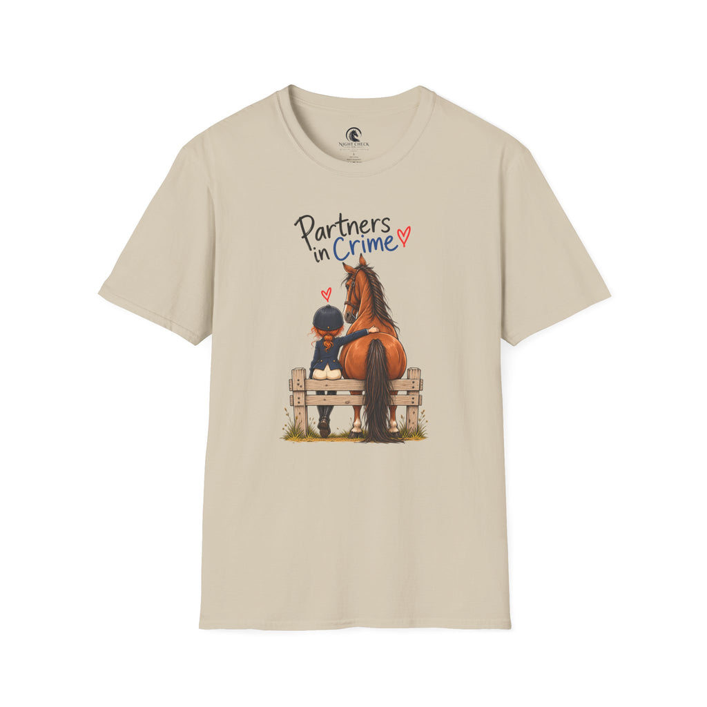 Partners In Crime Bench And Horse T-Shirt