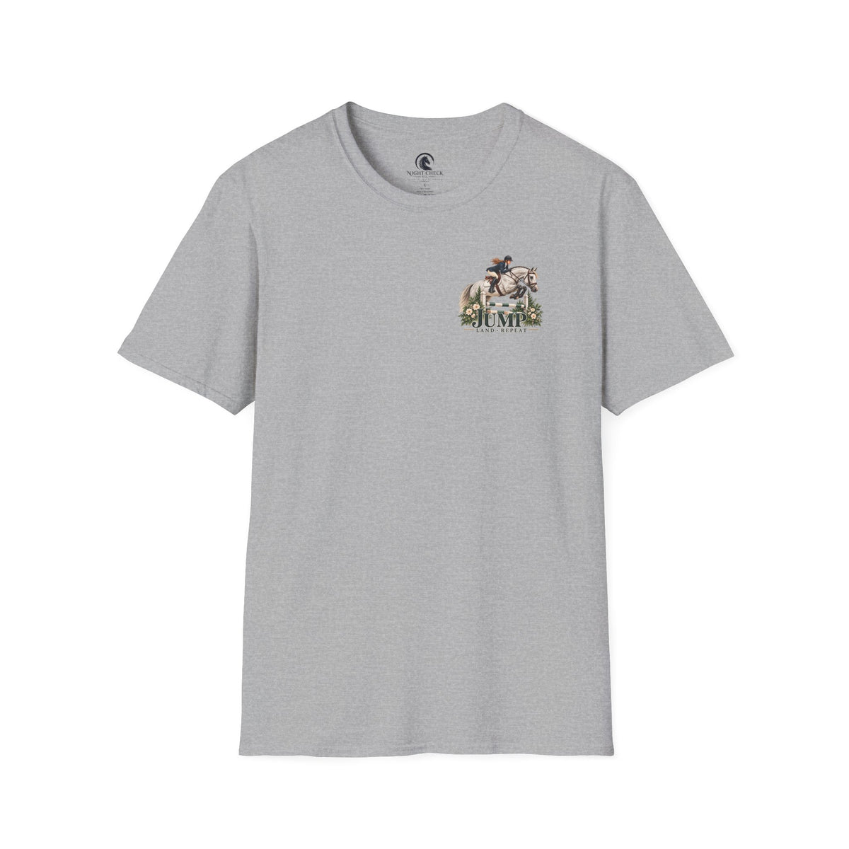 Jump Land Repeat Flower Oxer T-Shirt