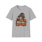 Resting Witch Face Horse Halloween T-Shirt