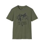 Life Is Better At The Barn Saddle T-Shirt