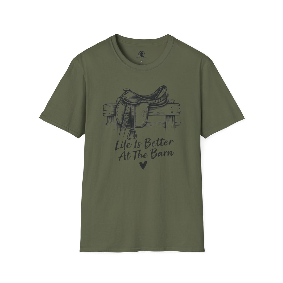 Life Is Better At The Barn Saddle T-Shirt