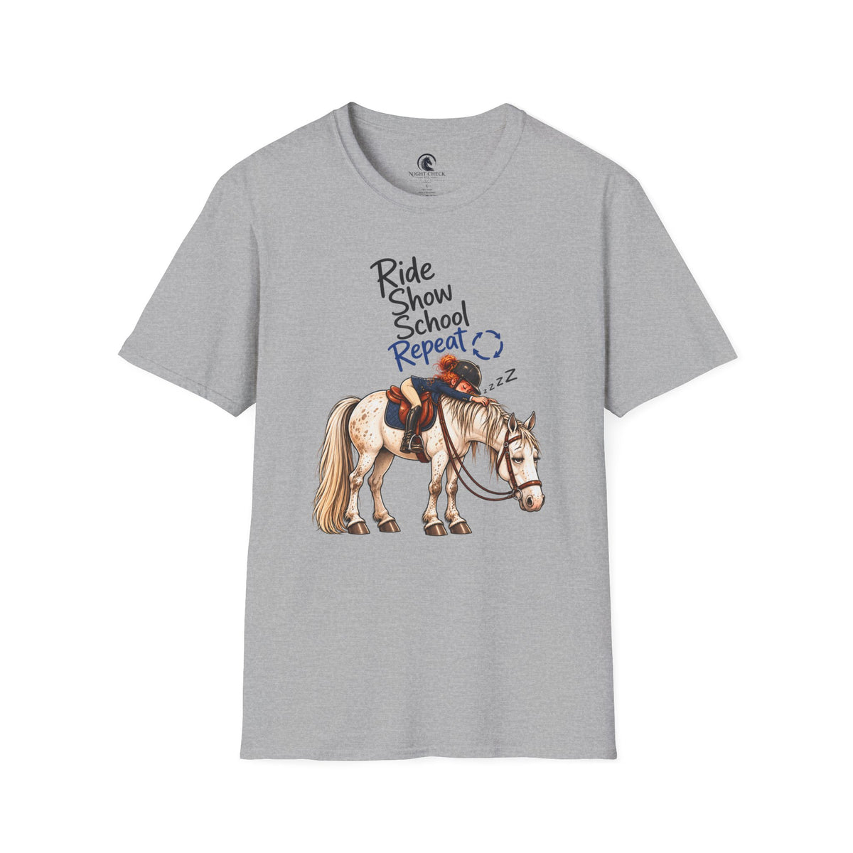 Ride Show School Repeat Sleepy Rider T-Shirt