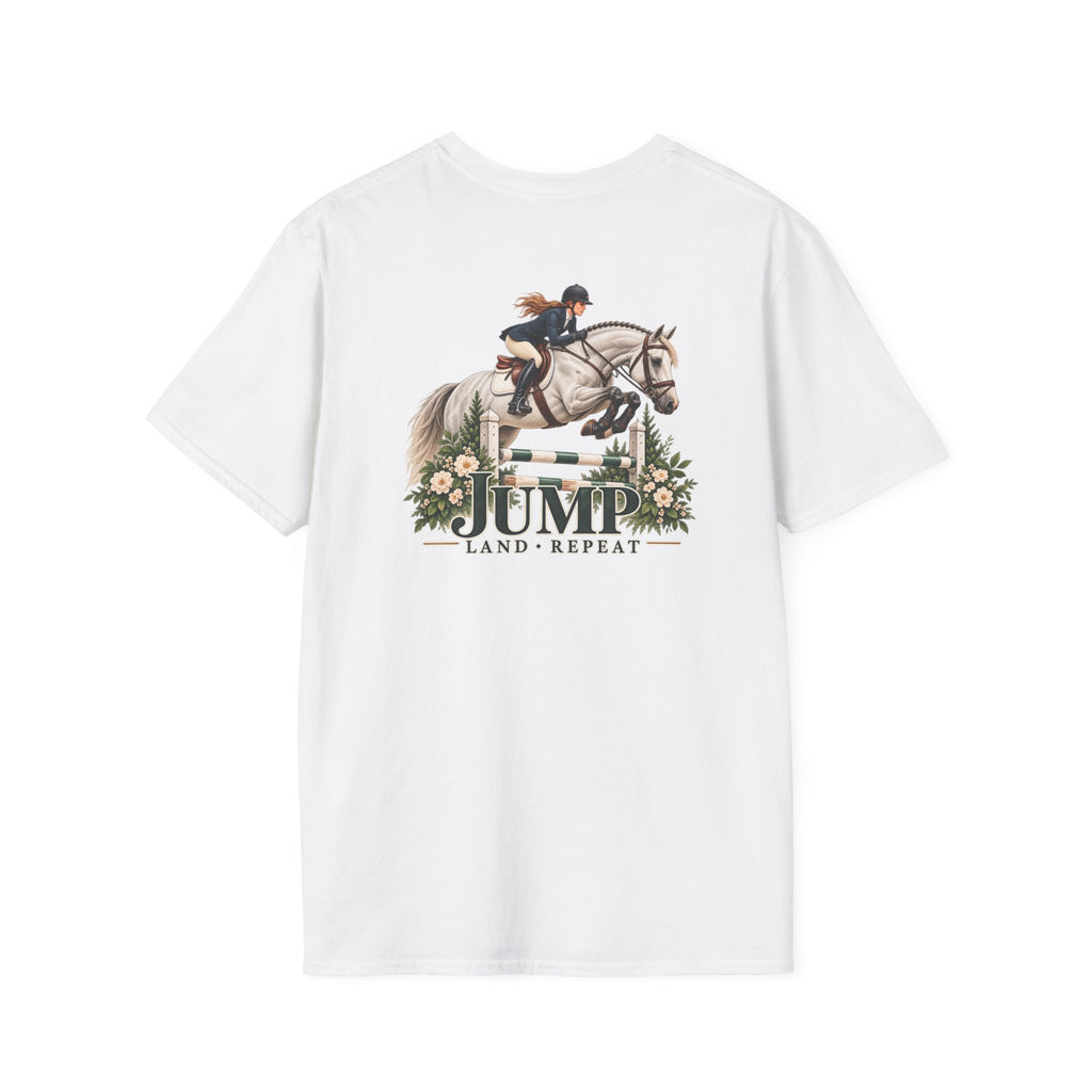 Jump Land Repeat Flower Oxer T-Shirt