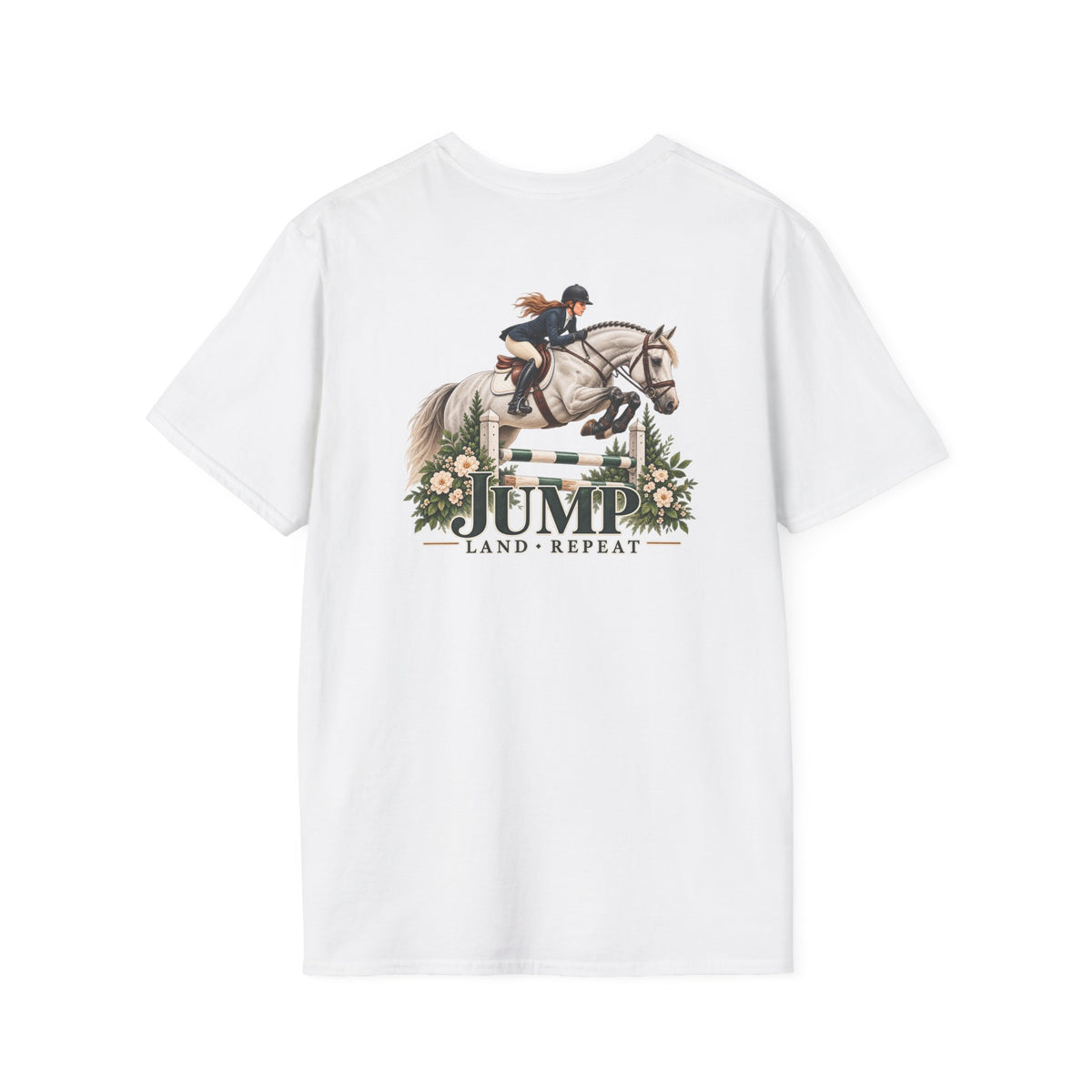 Jump Land Repeat Flower Oxer T-Shirt